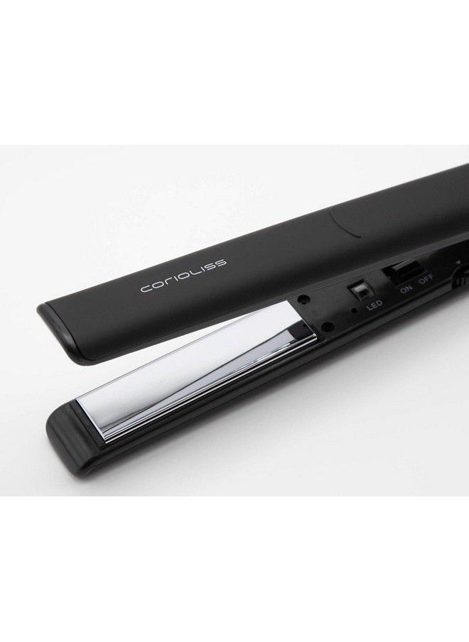 Corioliss - C1 Flat Iron Hair Straightener Professional Titanium Plates Temperature Control Travel Case (Classic Black Edition) - Image 1