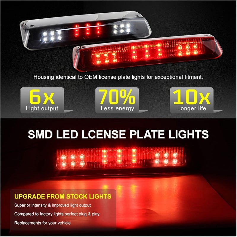 QASULER High Mount Brake Light for Ford F-150 and Lincoln Mark LT - Image 3