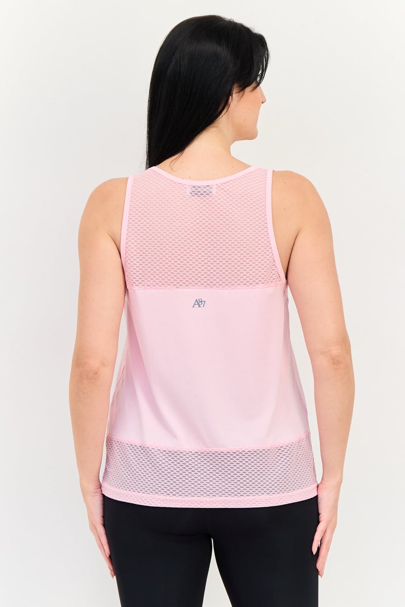 Aeropostale Women Sportswear Fit Sleeveless Outdoor Tank Top, Pink - Image 3