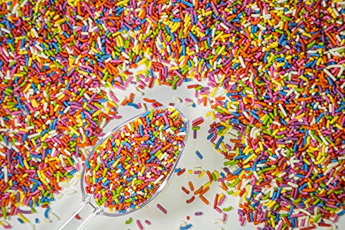 Sweet Eva’s 100% NATURAL RAINBOW SPRINKLES - NATURAL COLOR, DAIRY FREE, NUT FREE, GLUTEN FREE, SOY FREE, VEGAN, EGG FREE AND KOSHER ,1.5 LBS. CUPCAKE AND CAKE TOPPER,BULK CANDY, RESEALABLE CONTAINER,COLORFUL - Image 5