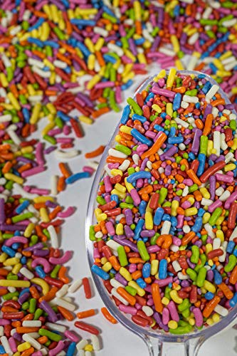 Sweet Eva’s 100% NATURAL RAINBOW SPRINKLES - NATURAL COLOR, DAIRY FREE, NUT FREE, GLUTEN FREE, SOY FREE, VEGAN, EGG FREE AND KOSHER ,1.5 LBS. CUPCAKE AND CAKE TOPPER,BULK CANDY, RESEALABLE CONTAINER,COLORFUL - Image 4