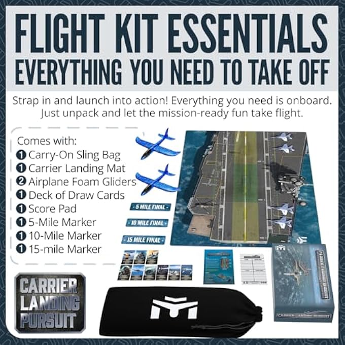 EntireFlight Carrier Landing Pursuit  Naval Aviation Game with Foam Gliders Aircraft Carrier Challenge Airplane Glider Model Planes Flying Soft Planes Novelty Board Games - Image 4