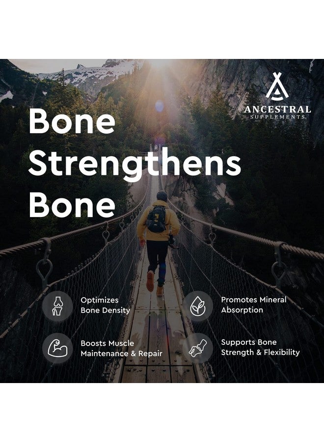 Ancestral Supplements Grass Fed Beef Living Bone Supplement, Bone Meal Capsules Support Bone Health, Oral and Joint Health and Flexibility, Non-GMO, 180 Capsules - Image 3