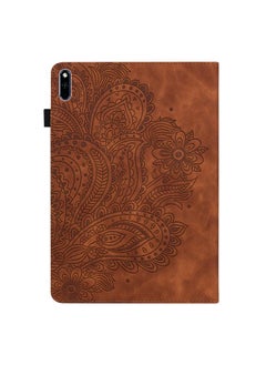 Zaboon Case For Huawei MatePad 10.4 Peacock Embossed Pattern TPU + PU Horizontal Flip Leather Case with Holder & Card Slots & Wallet & Sleep / Wake-up Function  - Image 3