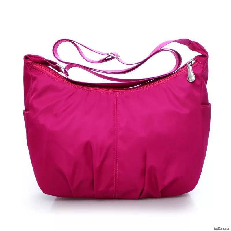 ketmart Nylon Womens Crossbody Bag Purse with Adjustable Shoulder Strap(Color-Pink) - Image 1