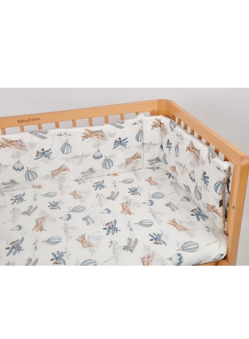 Babydream 4pcs set for crib-Grey - Image 3
