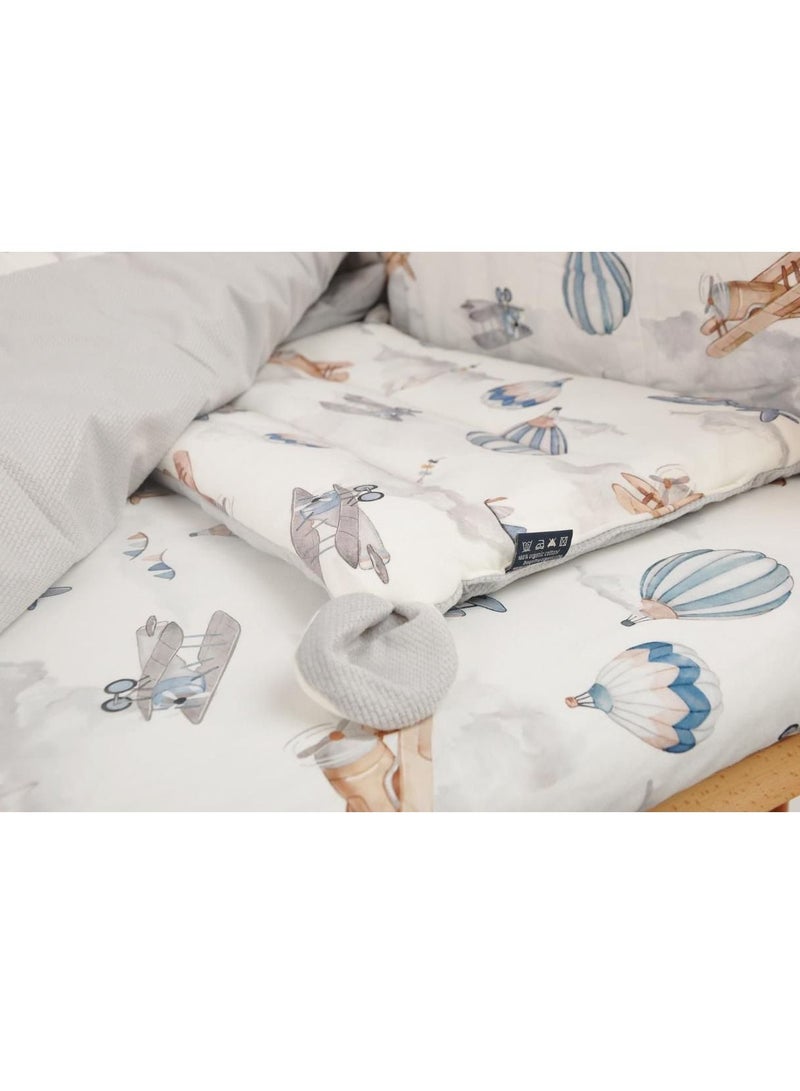 Babydream 4pcs set for crib-Grey - Image 4
