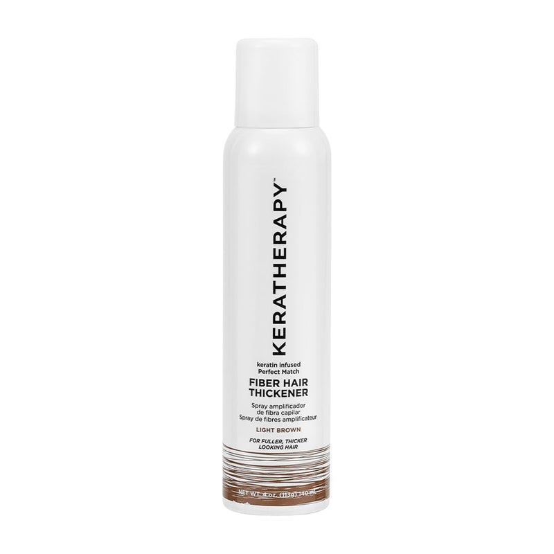 Keratherapy Keratin Infused Perfect Match Fiber Hair Thickener Spray, Light Brown, 4 fl. oz., 140 ml - Volumizing, Thickening, & Concealing Hairspray for Scalp Coverage, Roots & Thinning Areas - Image 2