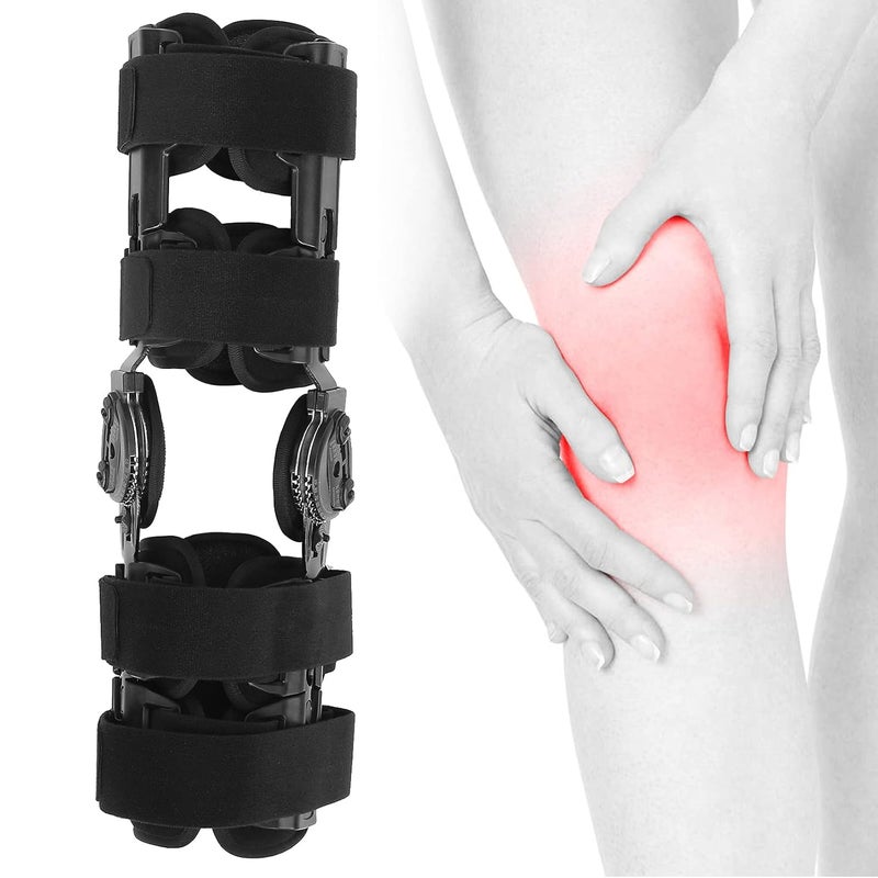 klarako Rom Knee Brace, Hinged Immobilizer Knee Brace Postoperation Knee Recovery Stabilizer Adjustable Support For Man And Women Fits Right Or Left Leg - Image 4