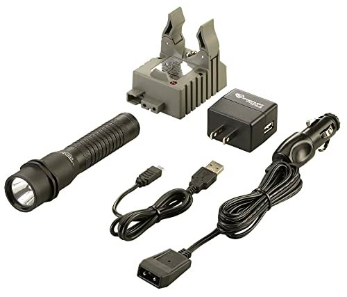 Streamlight 74301 Strion LED 375-Lumen Compact, Rechargeable Flashlight with 120V AC/12V DC Charger - 1Holder, Black - Image 3