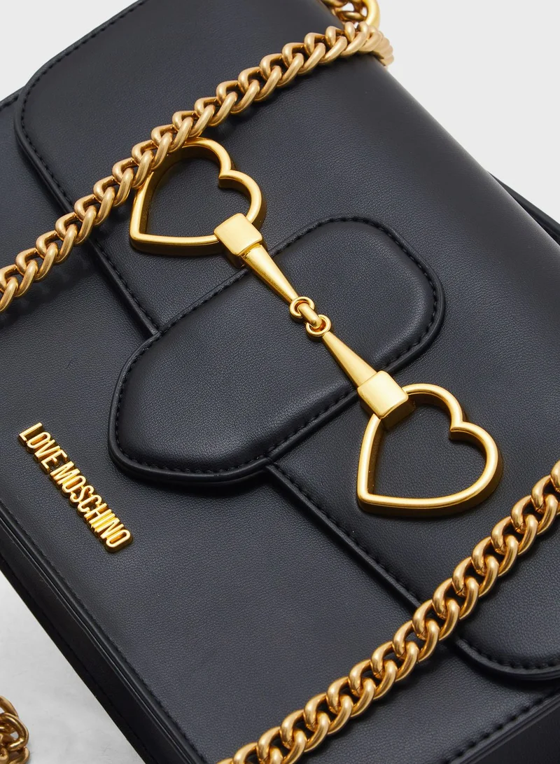Love Moschino Flap Over Crossbody