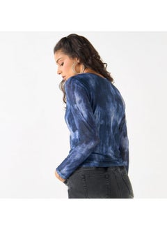 2Xtremz 2Xtremz All-Over Print T-shirt with Crew Neck and Long Sleeves  - Image 1
