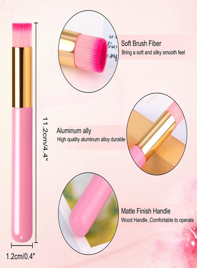 Dming 5 Pieces Lash Shampoo Brushes, Eyelash Extension Cleansing Brush Peel Off Blackhead Remover Tool Nose Pore Deep Cleaning Cosmetic Lash Cleanser Brush Facial Cleansing Brushes (Pink) - Image 2