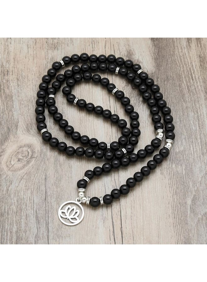 Lotus Flower Gifts Mala Beads 108 Healing Bracelet Necklace Meditation Accessories  - Image 2