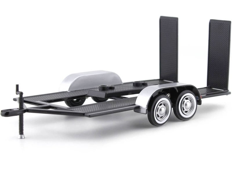 Motormax 76001 Trailer Car Carrier 1:24 Scale diecast Model, Black