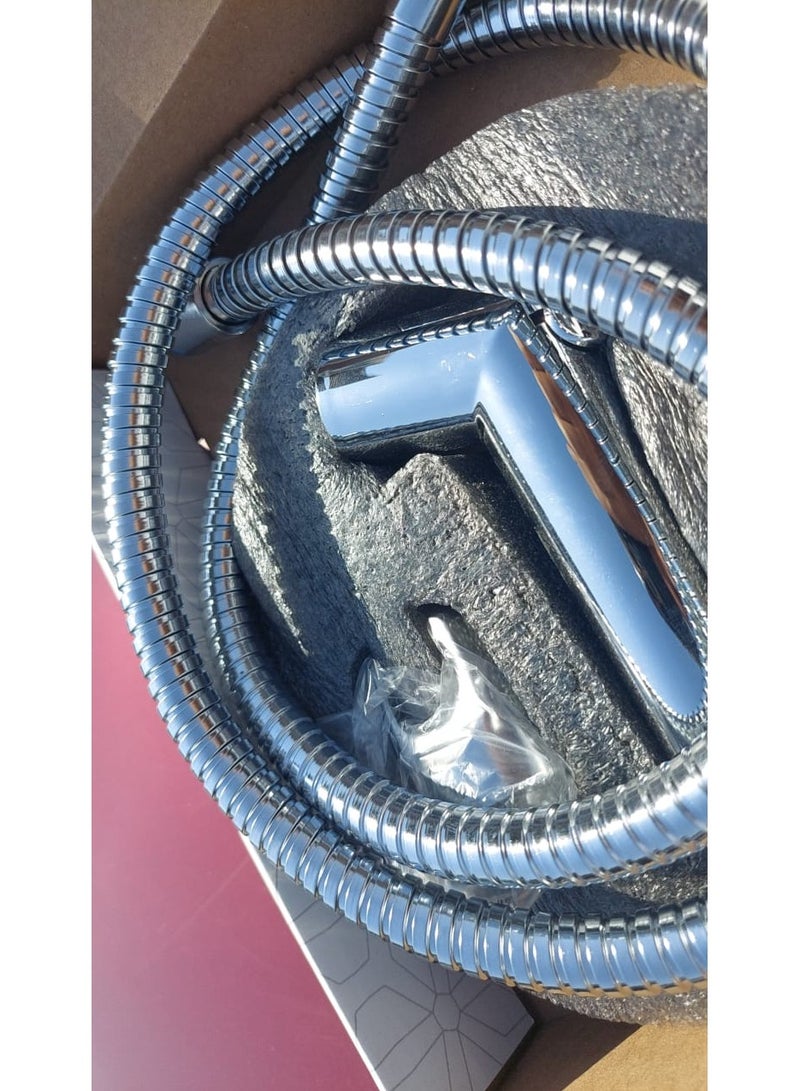 2-outlet nickel lux angle valve with external bidet - Image 2