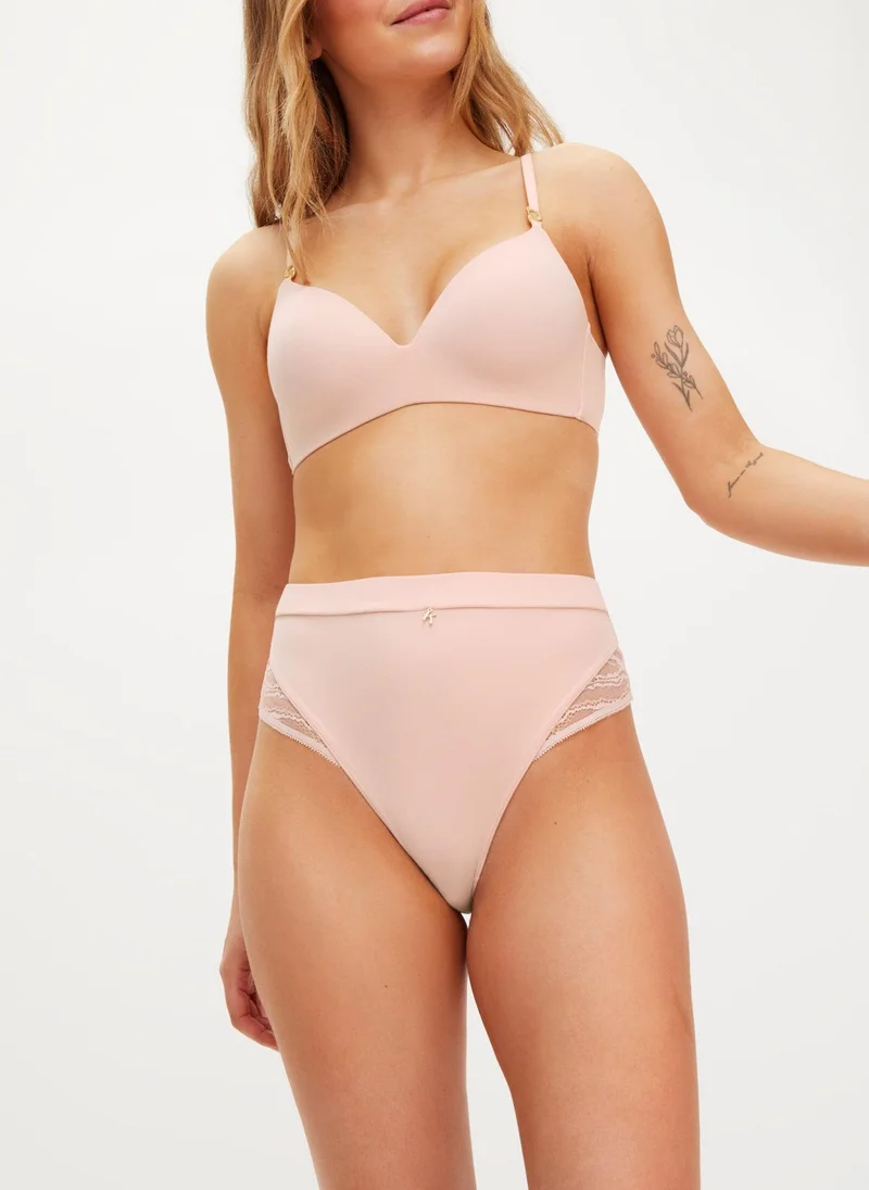 آن سمرز Ann Summers Charlotte High-Waisted Thong Light Pink
