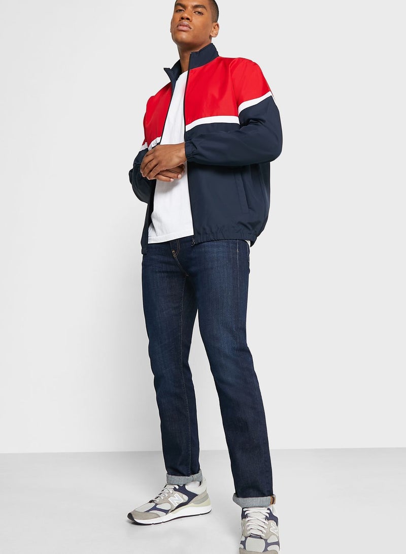 Colour Block Wind Breaker Jacket