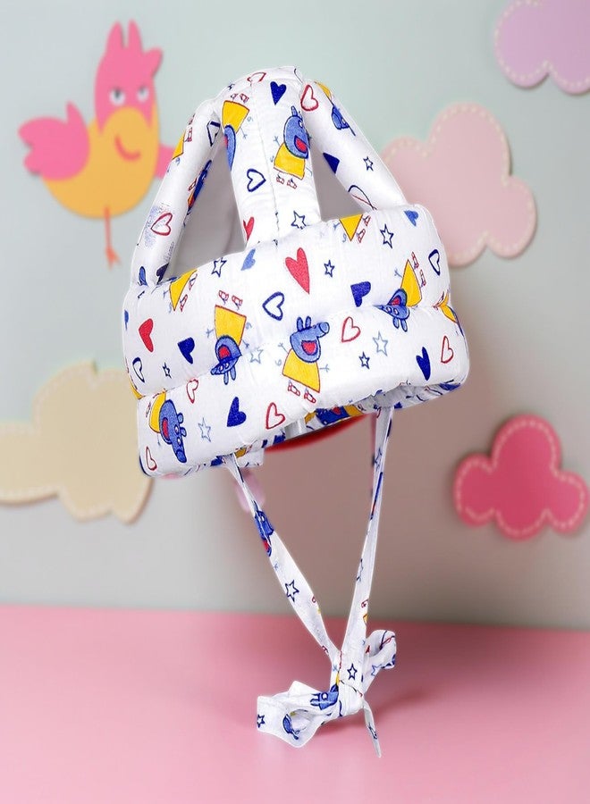StarAndDaisy Baby Head Protector Cushion Plush Soft Toy Early Learning Toy Fall Protection Helmet Baby Head Protector Child Adjustable Shoulder Strap (Piggy Print)