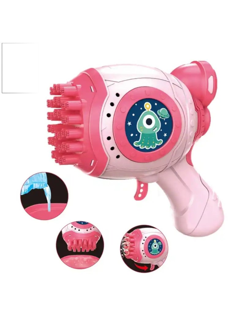 Digi Core الأطفال التلقائي فقاعات الصابون بندقية آلة 32 ثقوب فقاعة بندقية ديناصور الفضاء الكهربائية الاطفال فقاعة البنادق لعب للطفل - Image 1