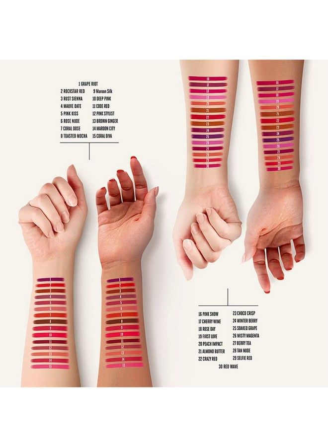 Elle18 خ lipstick بيري شاي (مات) 8 - Image 5