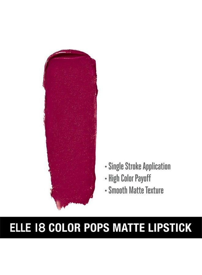 Elle18 خ lipstick بيري شاي (مات) 8 - Image 4