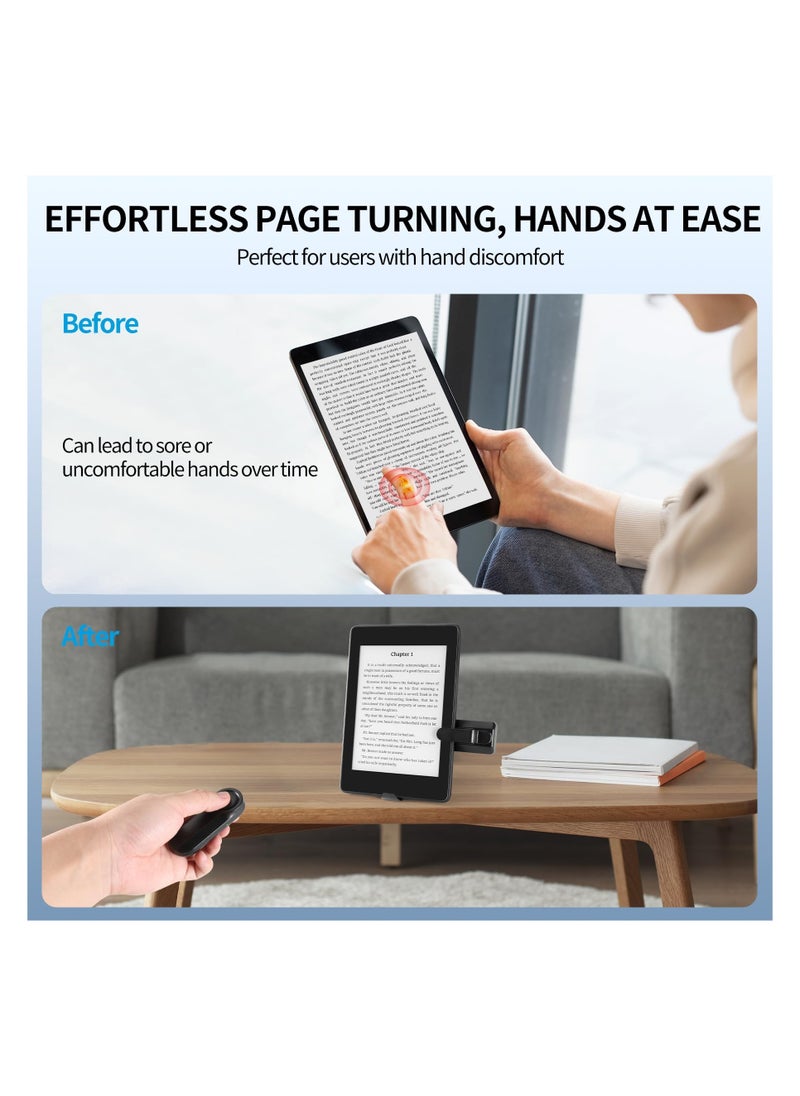 SYOSI Remote Control Page Turner, for Kindle Paperwhite Oasis Reading, Kindle Accessories with Holder, E-Reader Controller, Remote Control Page Turner for iPads, Smartphones, and Android Tablets  - Image 3