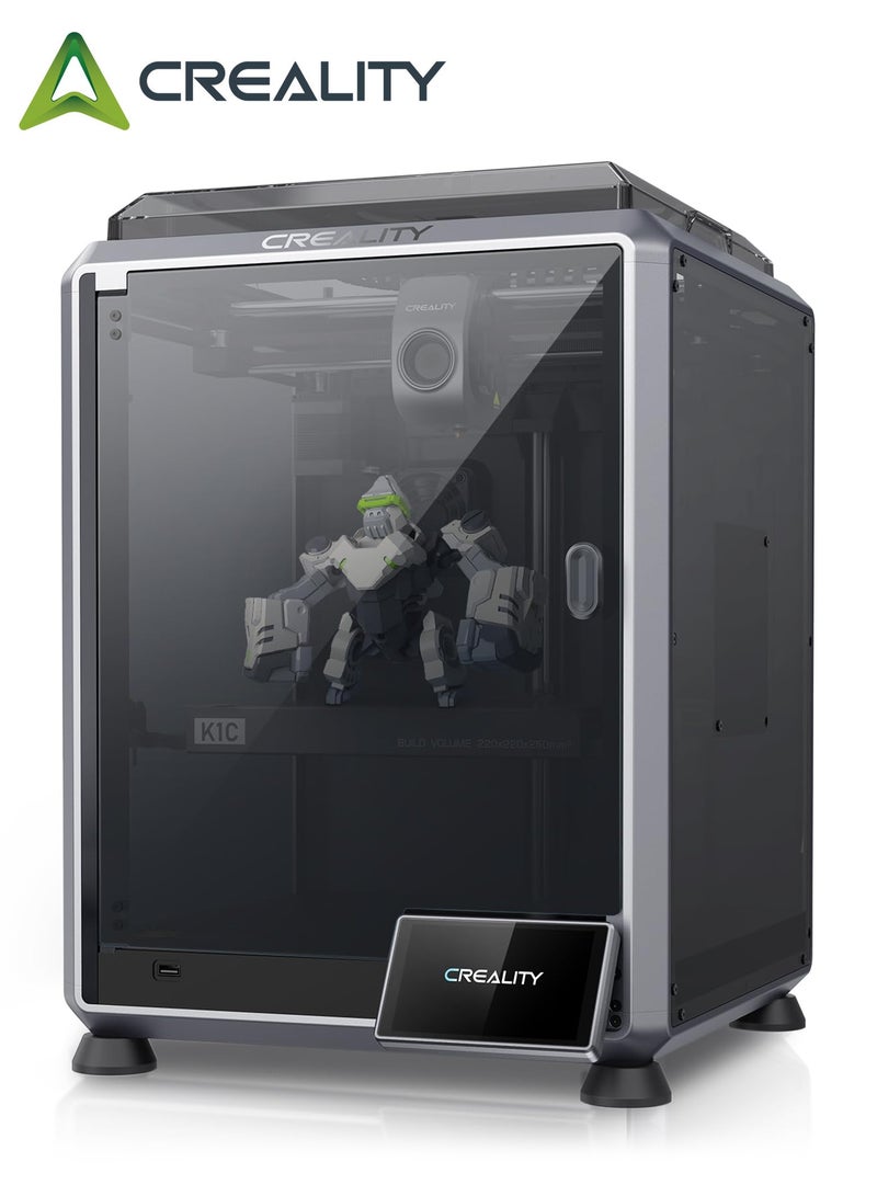 كريليتي 3D K1C 3D Printer, 2025 New Version 600mm/s High-Speed Auto Leveling Clog-Free Robust Direct Extruder K1 SE Upgrade 3D Printer with AI Camera 300°C Printing Support Carbon Fiber Filaments K1C - Image 1