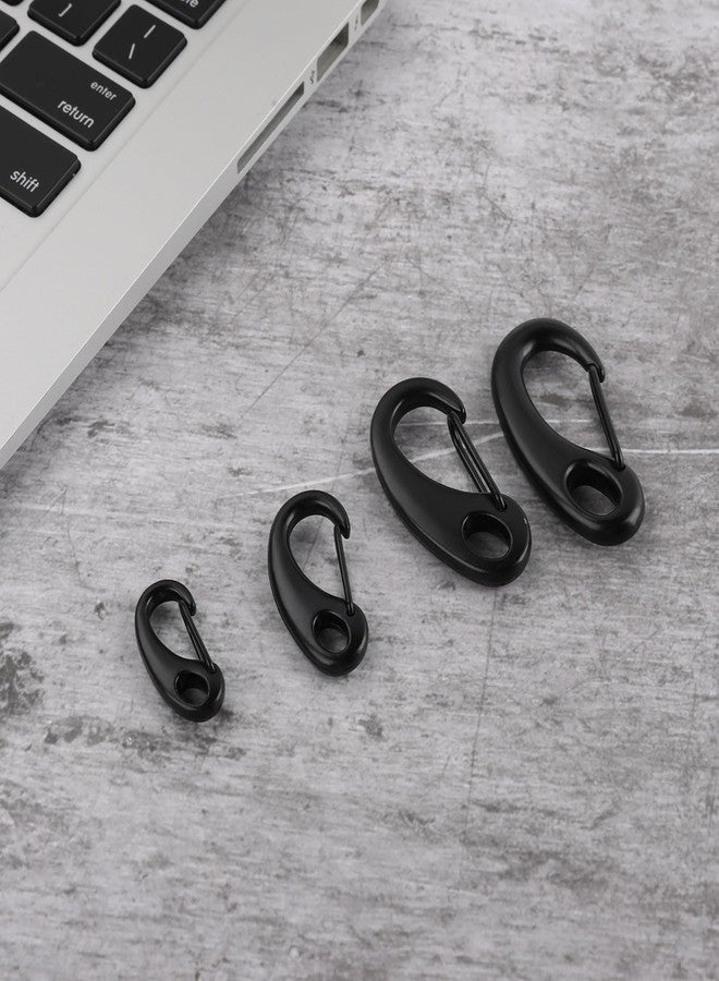 مجموعة من 12 مشبك كارابين، مشابك خطافية زنبركية، مشابك لأعمدة الأعلام، مشابك بحرية، حبال، مقاود الكلاب، مستلزمات المشي لمسافات طويلة (1.64 بوصة / (41.7 مم)) - Image 4
