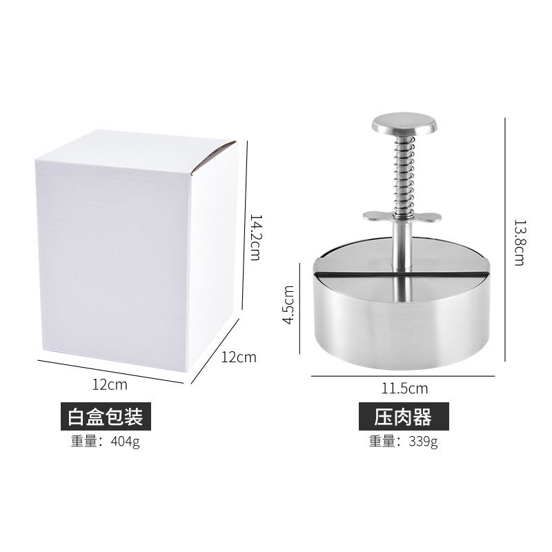 304 Hamburger Meat Press Pastry Press Meatloaf Mold Manual Meatloaf Meat Press Kitchen Tool - Image 5