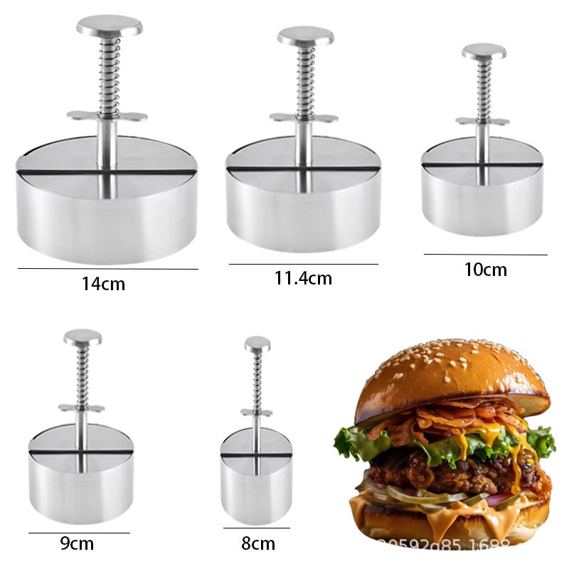 304 Hamburger Meat Press Pastry Press Meatloaf Mold Manual Meatloaf Meat Press Kitchen Tool - Image 1