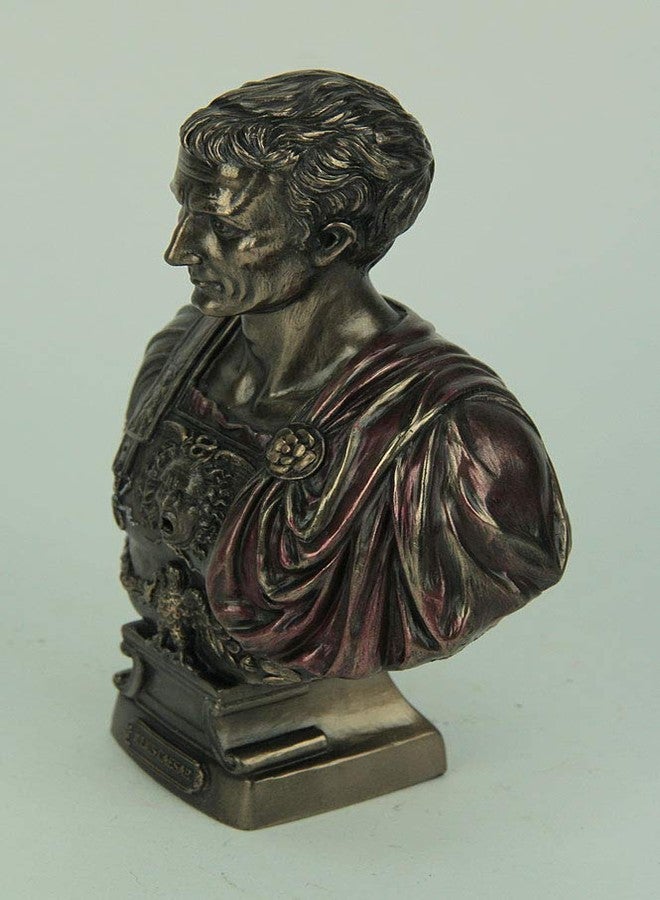 Veronese Design Veronese Resin Statues Julius Caesar Bust Figurine - Image 2