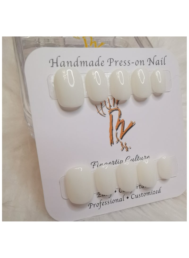 Binzo Beauty Press On Handmade Nails, 10pcs,Nails Art , Acrylic Nails, False Nails，Natually Nails - Image 3