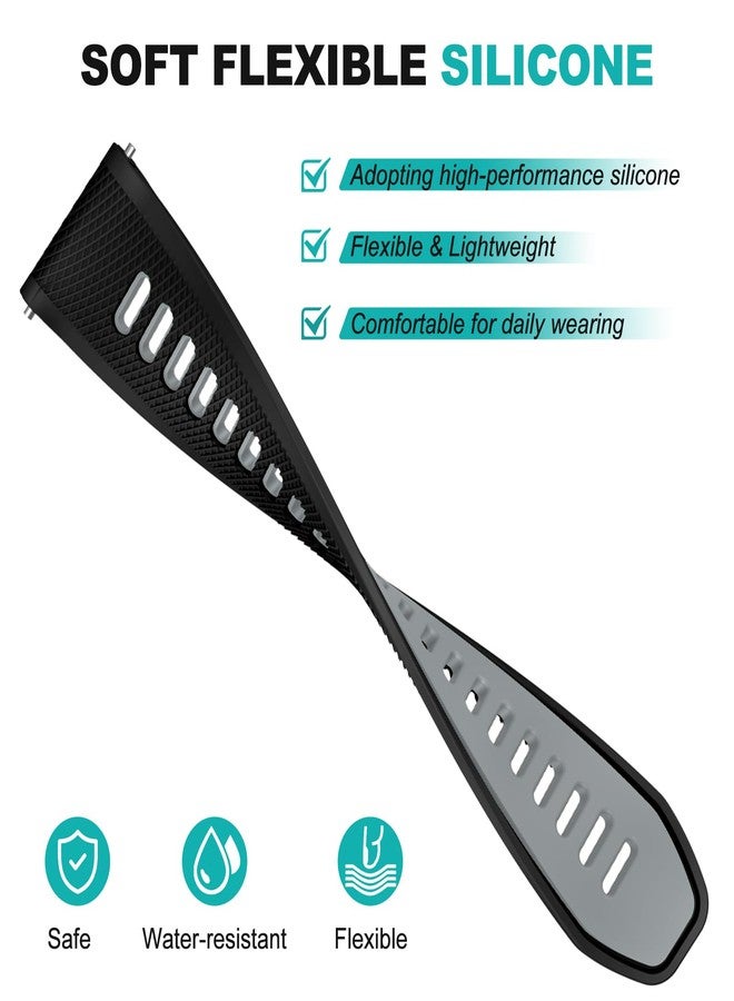 OVERSTEP حزام بديل متوافق مع Garmin Forerunner 265 من OVERSTEP، حزام ساعة سريع الإطلاق 22 مم لـ Forerunner 255، Vivoactive 4، Venu 2، Venu 3 ساعة ذكية - Image 3