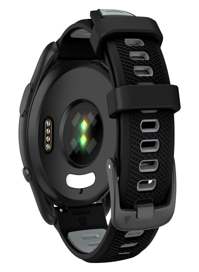 OVERSTEP حزام بديل متوافق مع Garmin Forerunner 265 من OVERSTEP، حزام ساعة سريع الإطلاق 22 مم لـ Forerunner 255، Vivoactive 4، Venu 2، Venu 3 ساعة ذكية - Image 1