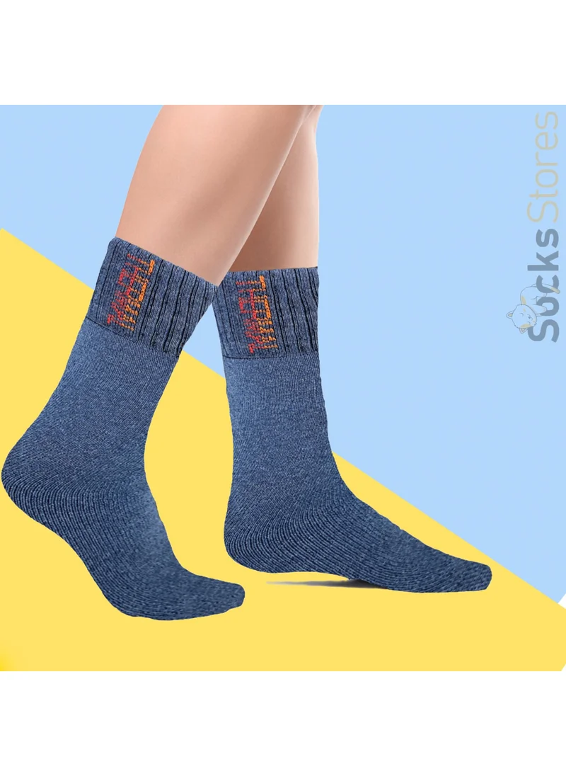Esinti Men's Socks Thermal Socks Long Towel Socks Colorful Winter Socks