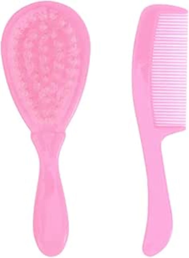 SUPVOX Kids Comb Baby Hair Brush and Comb Set Hairbrush with Soft Goat Bristles for Newborn Toddlers