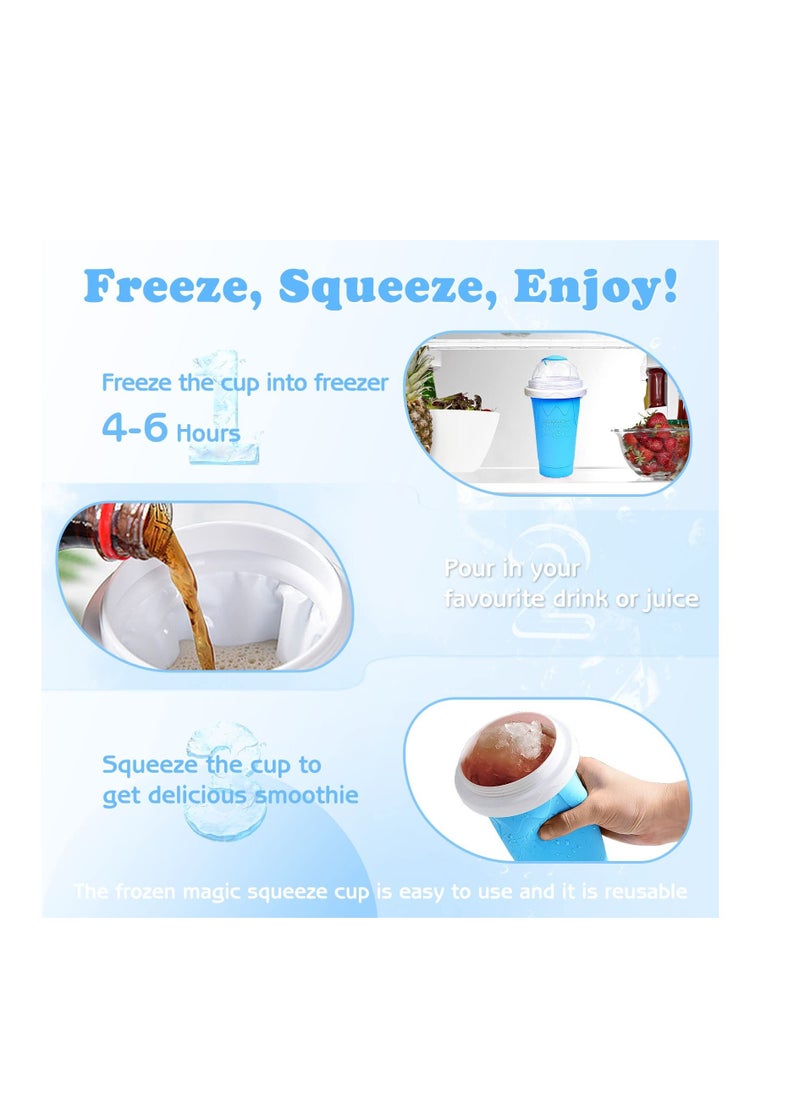 Generic - Frozen Magic Slushy Cup Smoothie Cups With Lids And Straws - Image 1