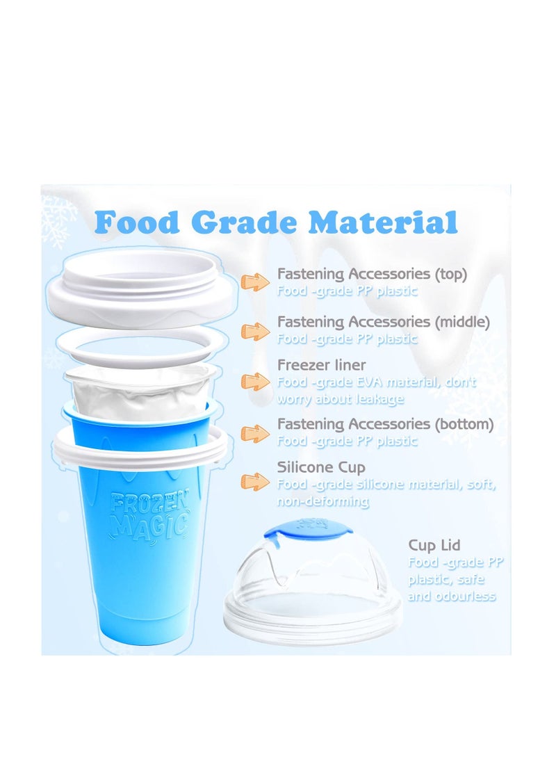 Generic - Frozen Magic Slushy Cup Smoothie Cups With Lids And Straws - Image 1