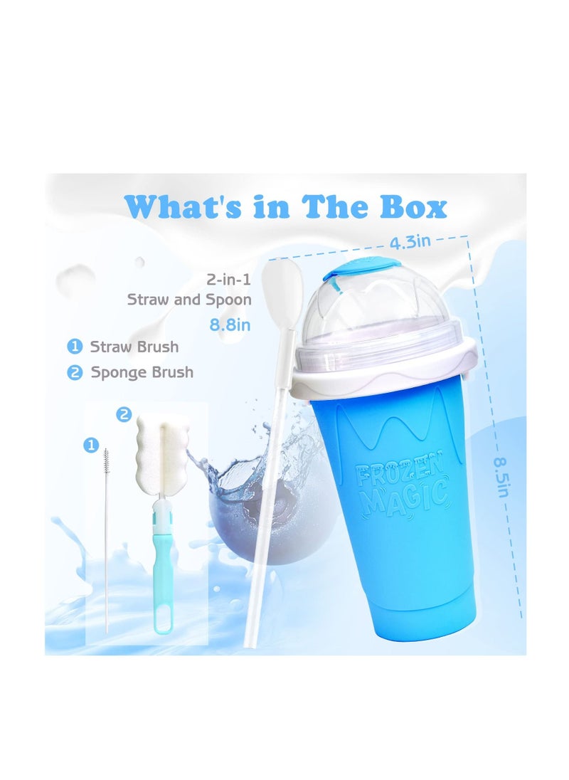 Generic - Frozen Magic Slushy Cup Smoothie Cups With Lids And Straws - Image 1