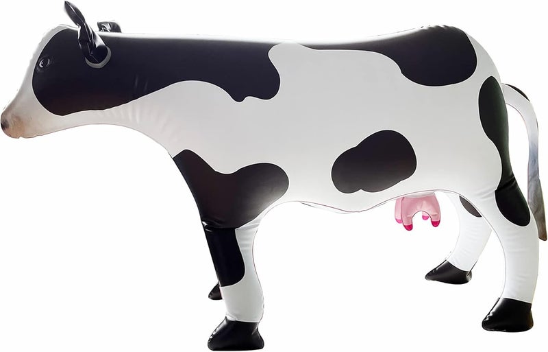 ILEISURELY Inflatable Cow 37 Lifelike Cow Balloons Birthday Decorations for Farm Animal Theme Cowboy Cowgirl Rodeo Western Baby Shower Thanksgiving Halloween Party Decor - Image 2
