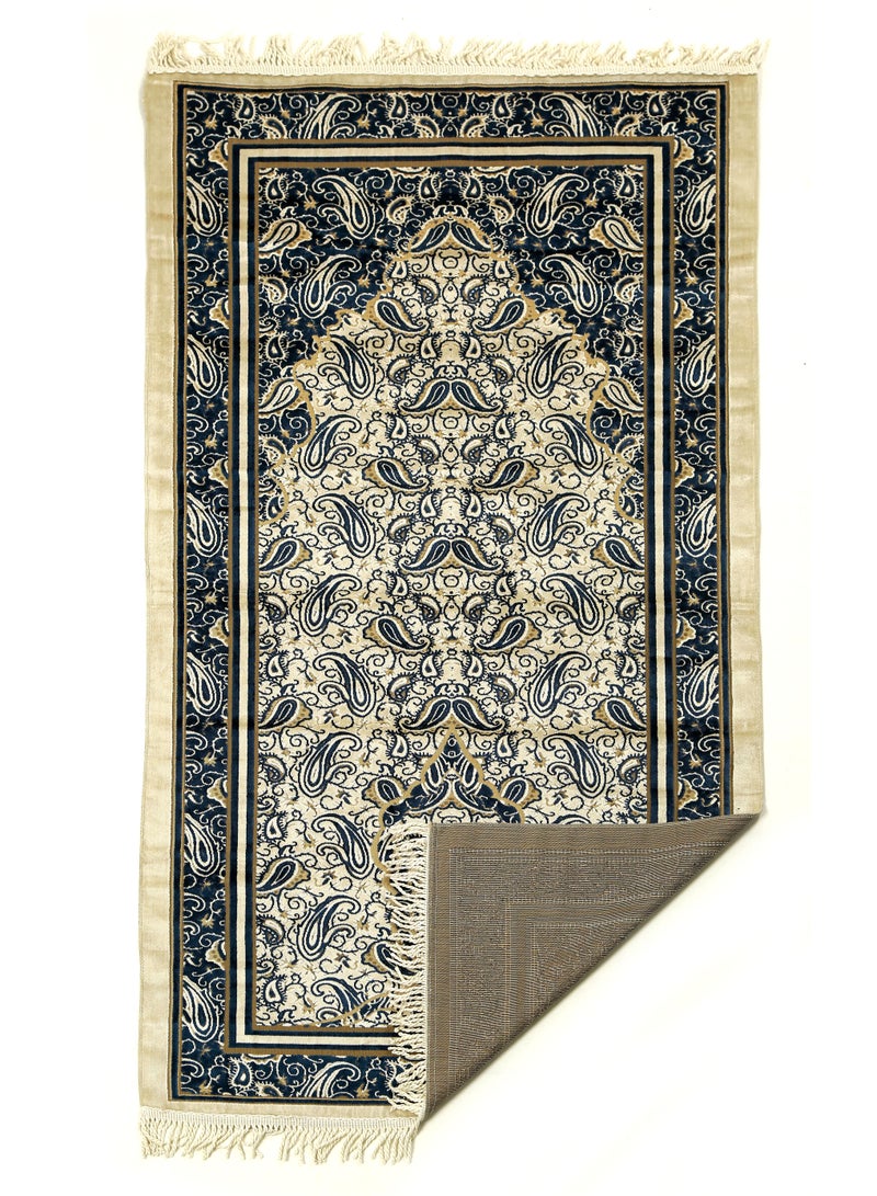 Vitacelli Prayer Mat 614GSM Anti-Slip Velvet Top Islamic Prayer Mat New Design Thick Padded Sajadah Prayer Rug for Men Women Eid Gift Ramadan ( 140cm X 70cm) - Image 2