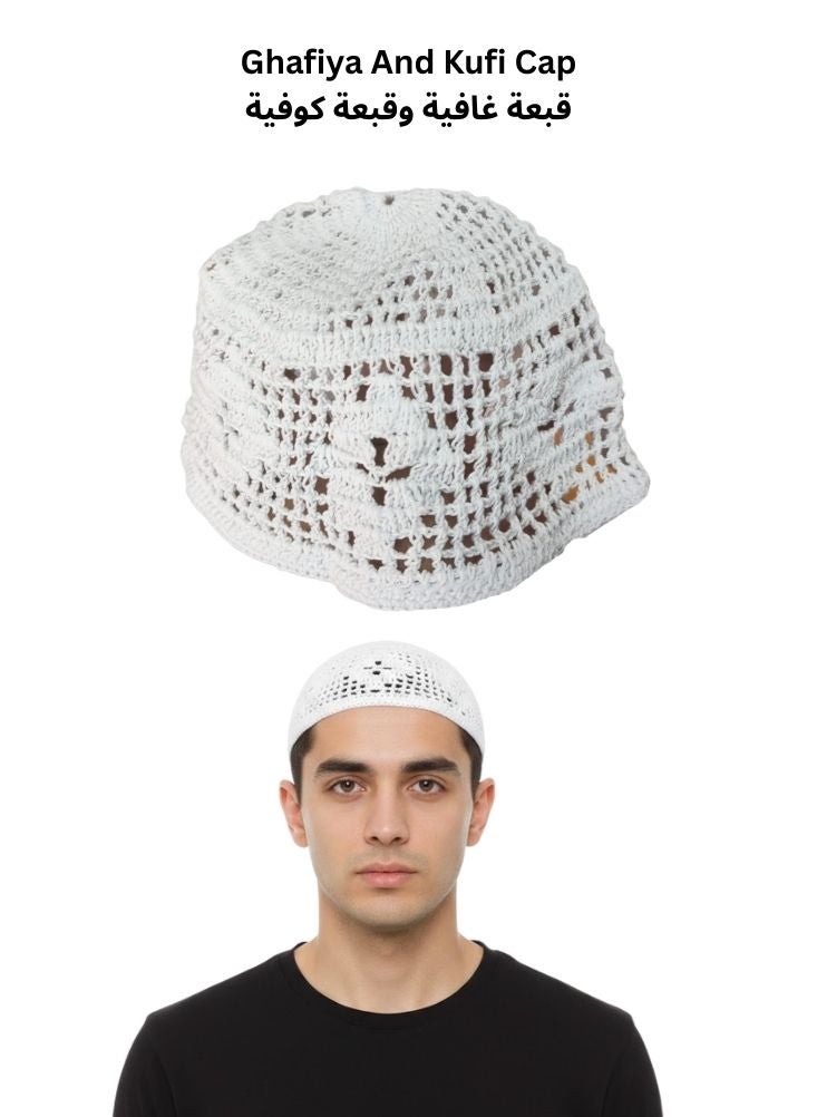 Premium Hand Crochet Islamic Kufi Cap – Traditional Prayer Skull Cap Ramadan Special - Image 1