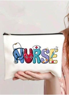 Daytoyz Nurse Makeup Bag - Nurse Gifts, Nurse Zipper Bag Cosmetic Bag, Nursing Bags for Nurses, Nurse Accessories for Work, Nurse Gifts Bulk, Nurse Graduation Gift, Funny Appreciation Gift  - Image 1