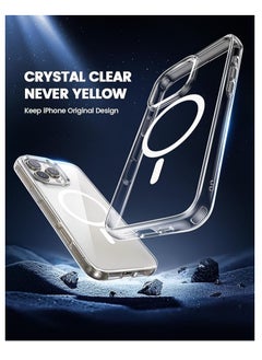 ماركة غير محددة جراب لهاتف iPhone 16 Pro Max مزود بمغناطيس قوي، حماية عسكرية، غير قابل للاصفرار، جراب هاتف نحيف مقاوم للصدمات، جراب هاتف Mag Safe رفيع للنساء والرجال لهاتف Apple iPhone 16 Pro Max  - Image 4