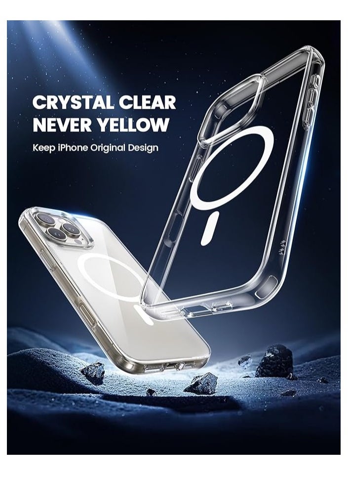 ماركة غير محددة - جراب لهاتف iPhone 16 Pro Max مزود بمغناطيس قوي، حماية عسكرية، غير قابل للاصفرار، جراب هاتف نحيف مقاوم للصدمات، جراب هاتف Mag Safe رفيع للنساء والرجال لهاتف Apple iPhone 16 Pro Max - Image 1