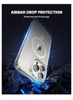 ماركة غير محددة جراب لهاتف iPhone 16 Pro Max مزود بمغناطيس قوي، حماية عسكرية، غير قابل للاصفرار، جراب هاتف نحيف مقاوم للصدمات، جراب هاتف Mag Safe رفيع للنساء والرجال لهاتف Apple iPhone 16 Pro Max  - Image 5