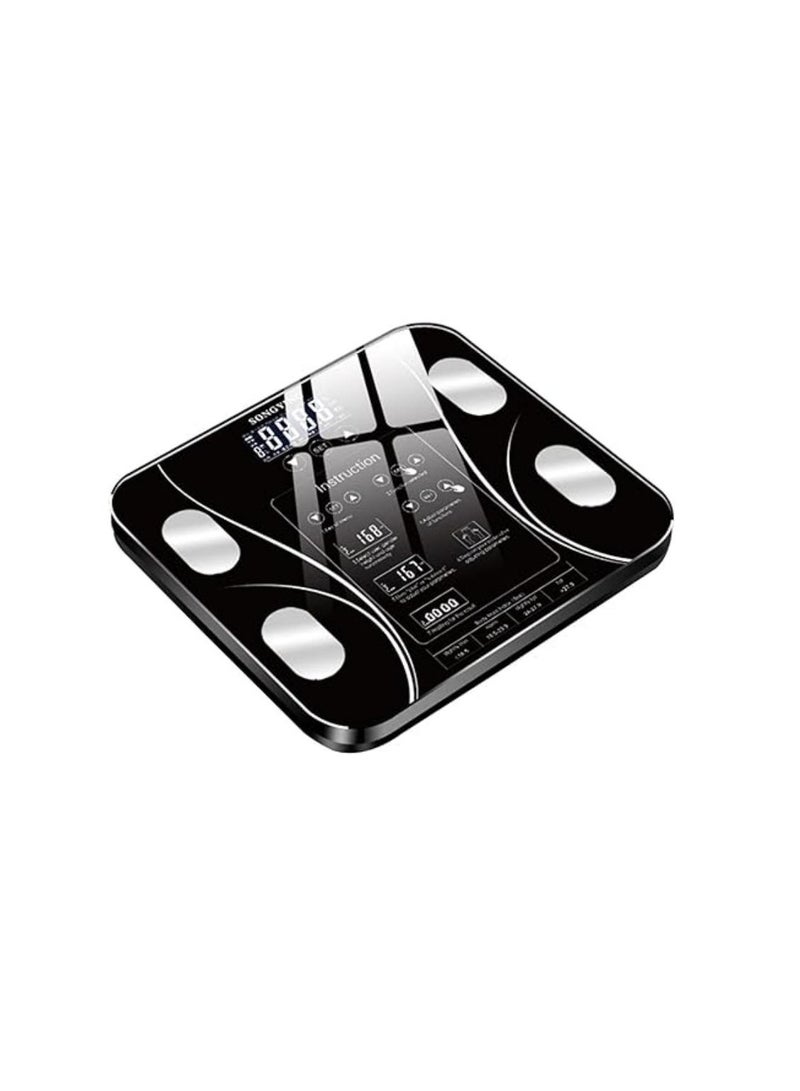 DUNISO Fat Scale Body Fat Scales Intelligent Electronic Weight Scale High Precision Digital Bmi Intelligent Electronic Body Weight Scale(Black) - Image 2