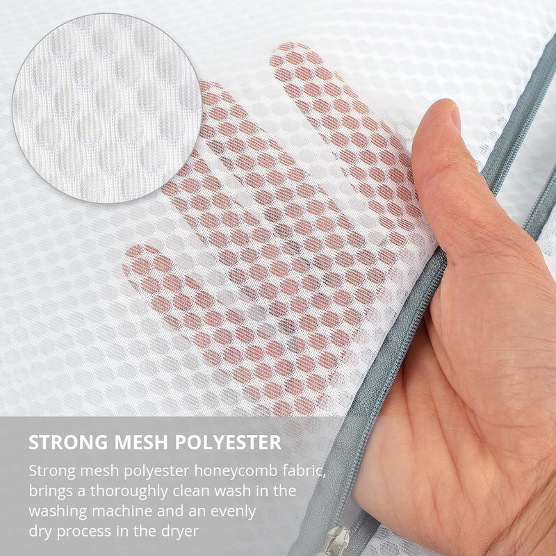 Mesh Laundry Bags for Delicates 6 x 7 Inches 3 Pack - Image 3
