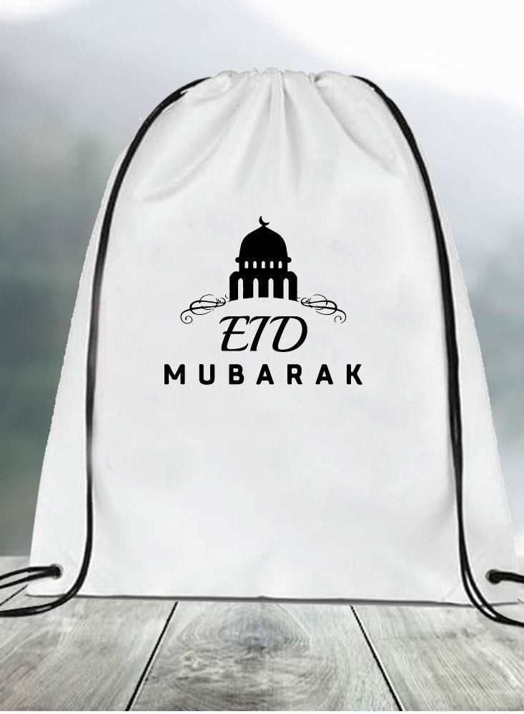 PRINTSHOP4ME Eid Mubarak Gift Bags Set - Ideal for Kids and Adults - Perfect Eid Treats and Gifts - Drawstring Polyester Bags - Image 3